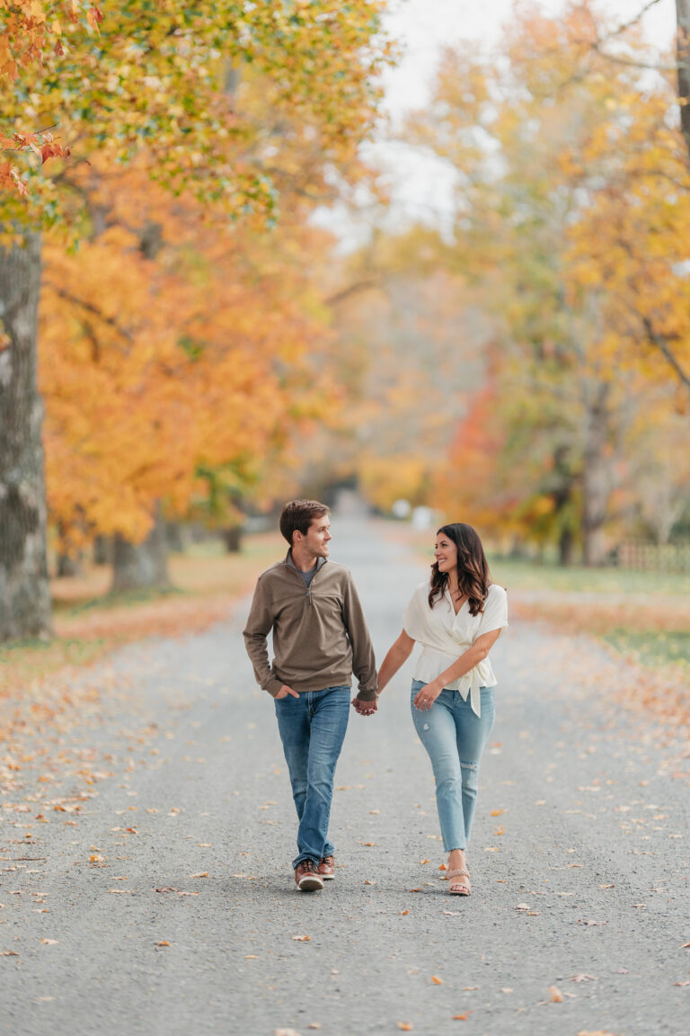 Romantic Fall Engagement Photos For Lena And Joe Rachel Yearick