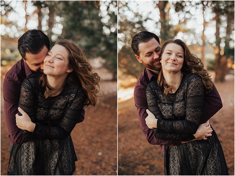 Bianca and Matt's relational posing for their engagement session