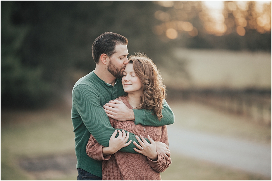 Feeling pure bliss as they soak up the last moments of their Virginia engagement session