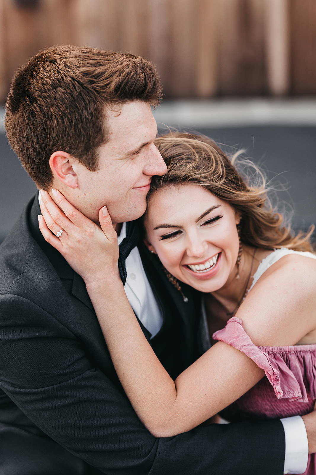 photo of a couple laughing