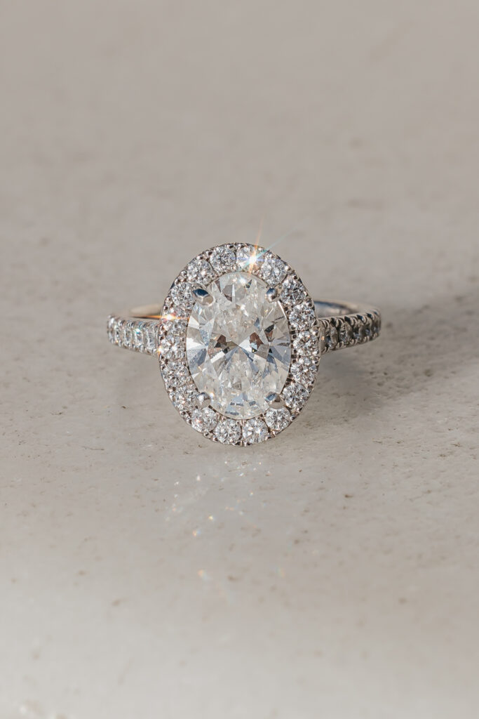 sparkly engagement ring