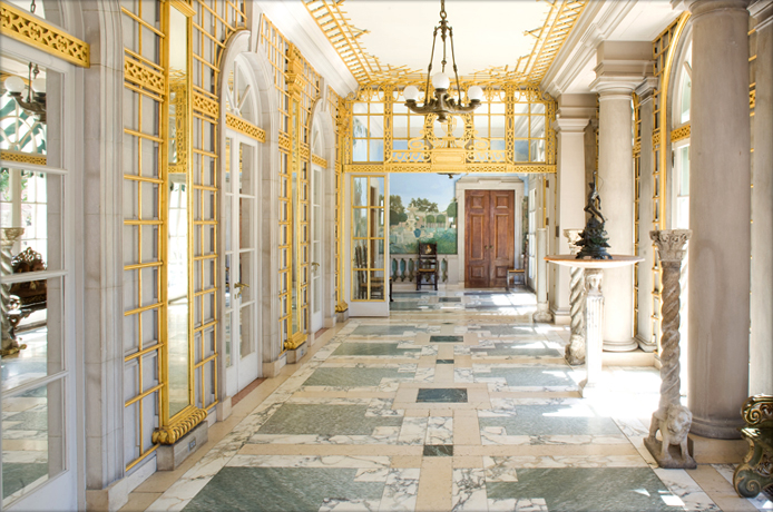 Anderson House Wedding Venue in Washington DC with European architecture and marble flooring