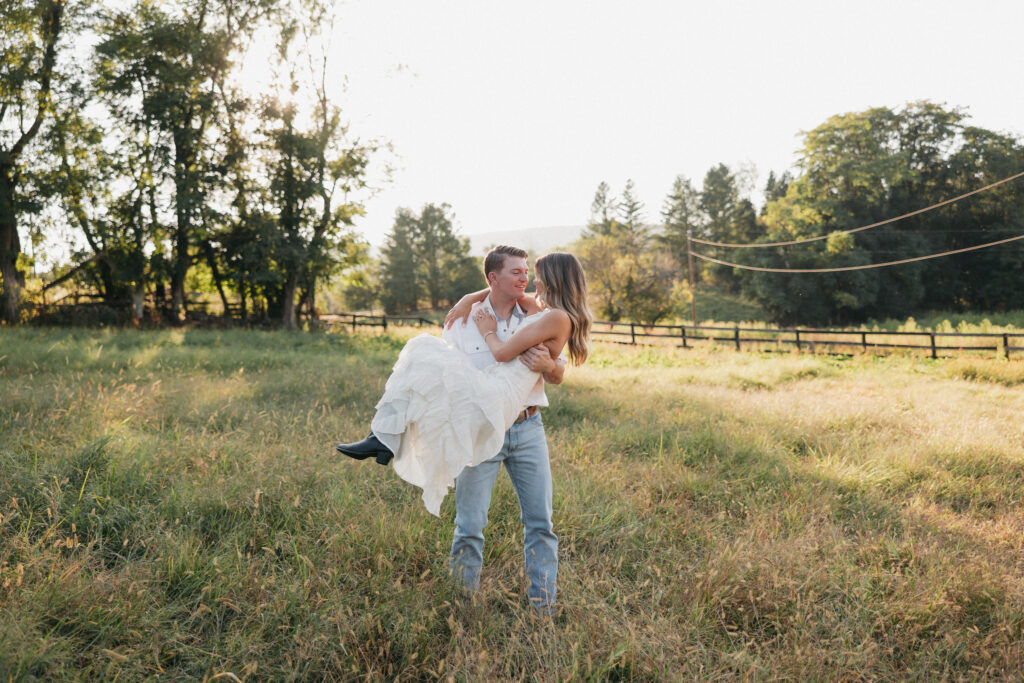 Refined, natural engagement photography for couples inspired by countryside charm and modern romance.