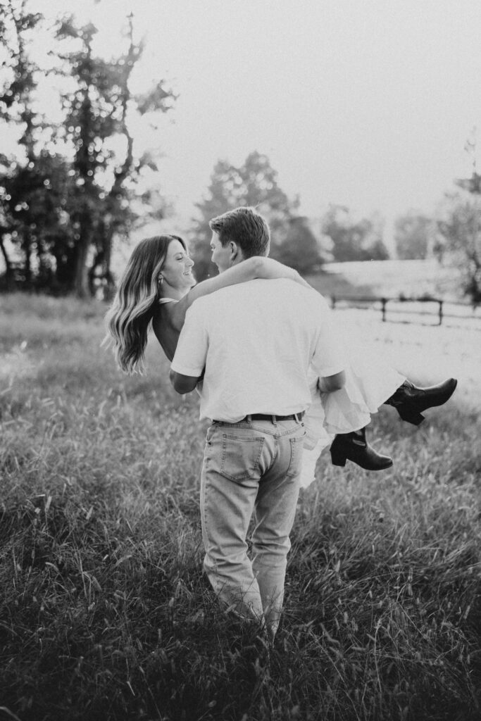 Refined, natural engagement photography for couples inspired by countryside charm and modern romance.