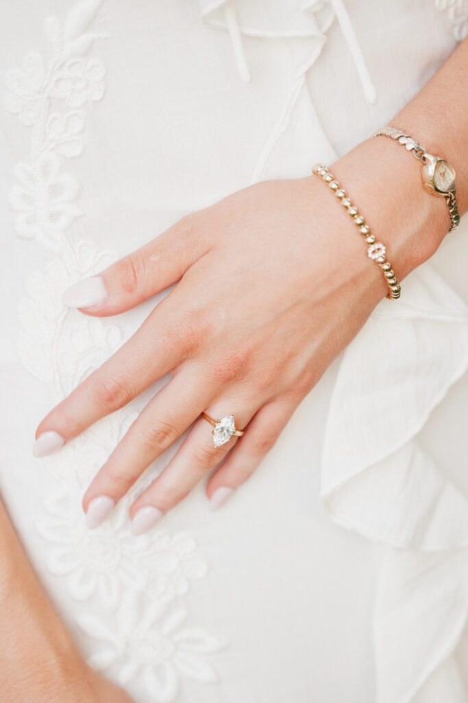 Engagement ring photography in the Virginia countryside, blending romance, elegance, and authentic connection.
