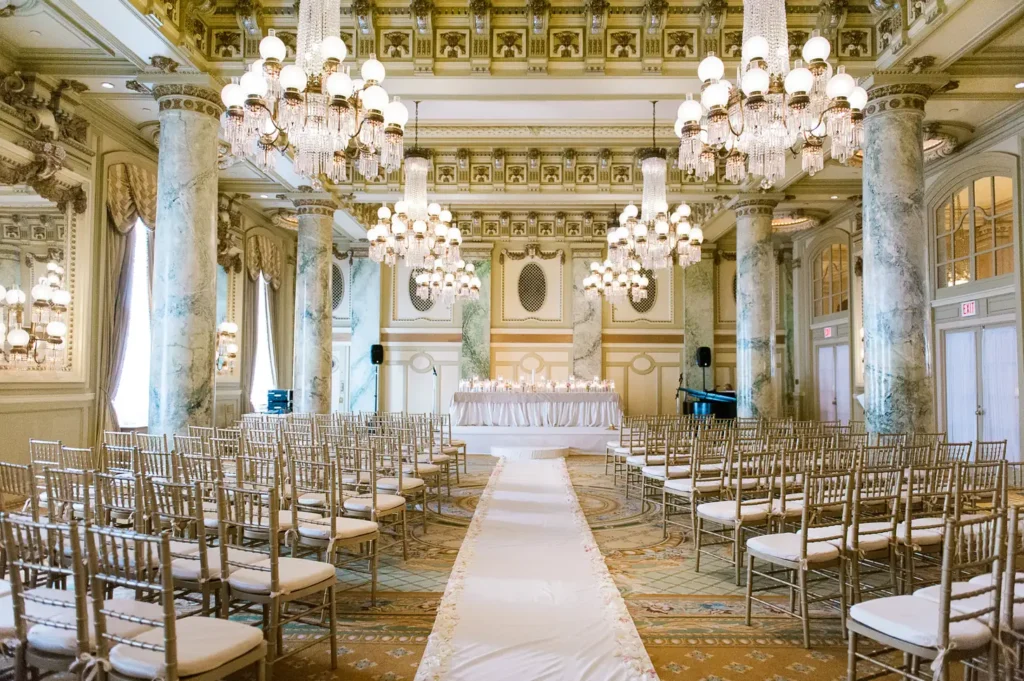 Gilded ballroom wedding at The Willard InterContinental Washington DC, timeless luxury hotel venue