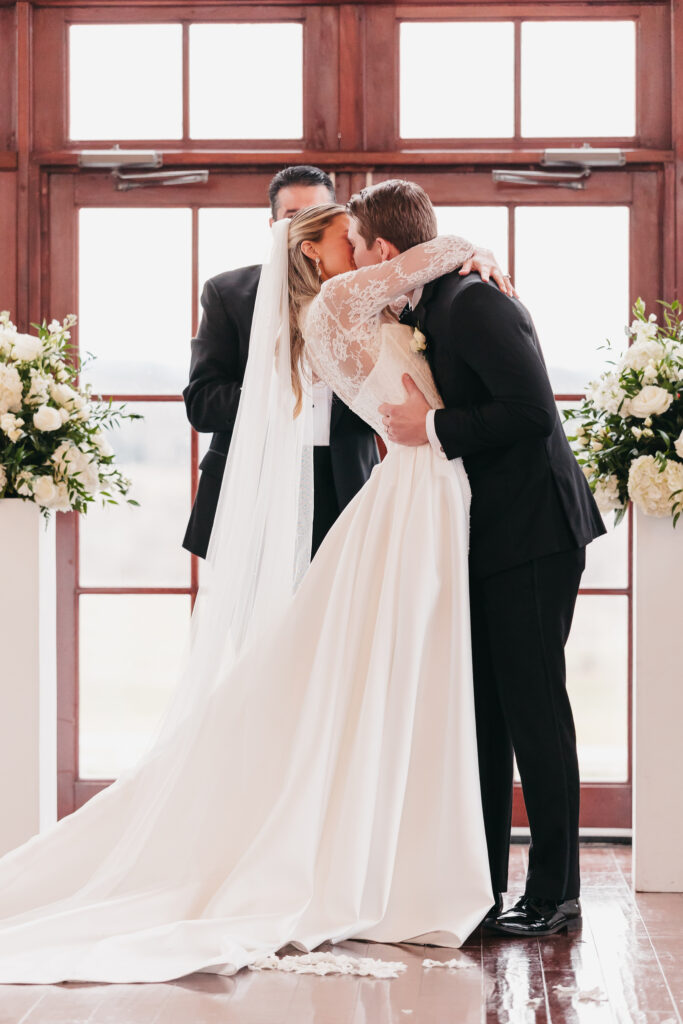 Ceremony at Raspberry Plain Manor wedding in Leesburg, Virginia