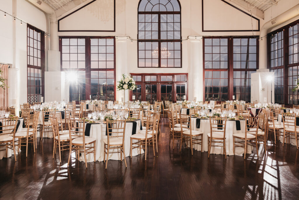 Reception at Raspberry Plain Manor wedding in Leesburg, Virginia