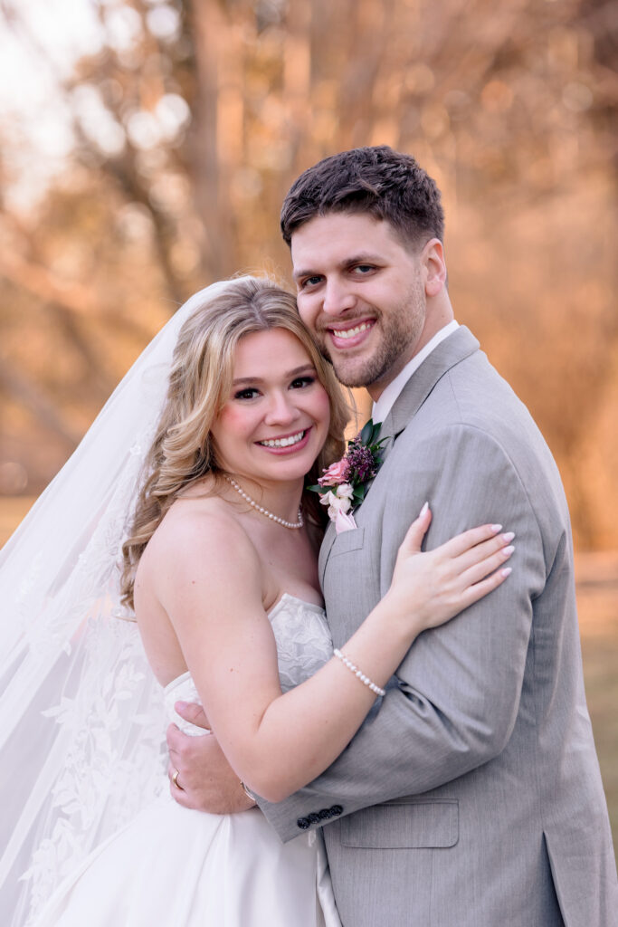 Romantic winter wedding portraits at Raspberry Plain Manor in Leesburg VA