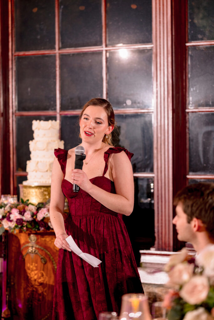 Candlelit reception details at Raspberry Plain Manor winter wedding in Virginia