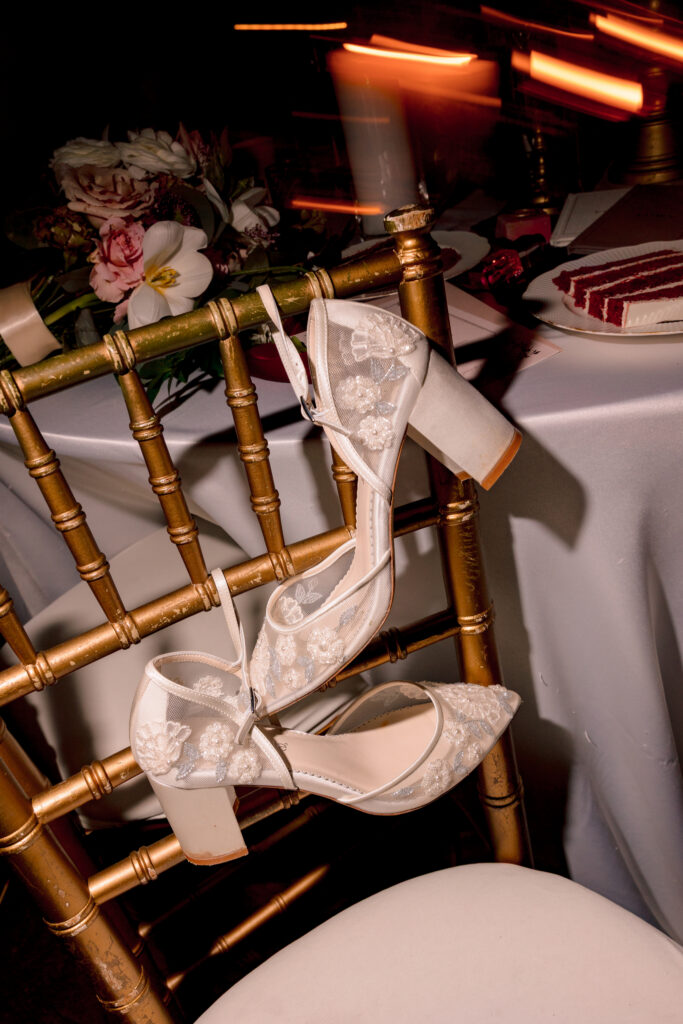 Candlelit reception details at Raspberry Plain Manor winter wedding in Virginia