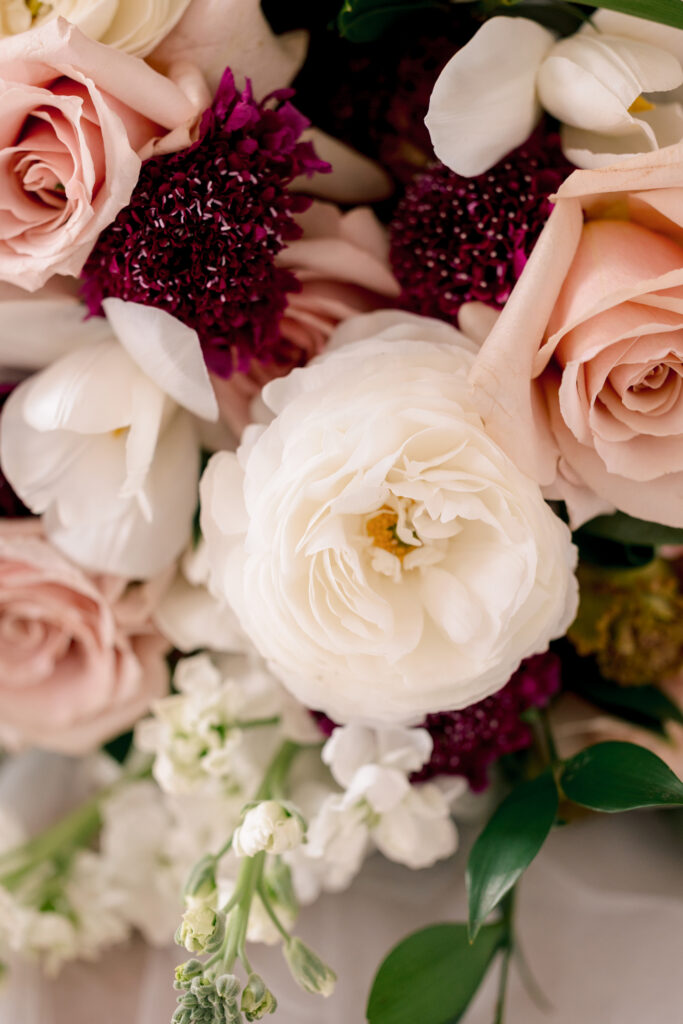 flower photo at Raspberry Plain Manor during a winter wedding in Leesburg Virginia