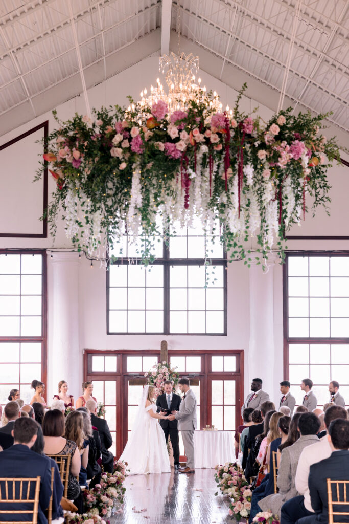 Christian wedding ceremony at Raspberry Plain Manor in Loudoun County Virginia