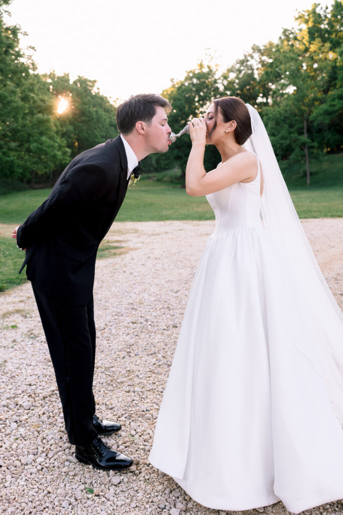 Elegant wedding reception at Tranquility Farm in Loudoun County