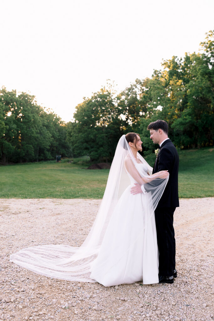 Elegant wedding reception at Tranquility Farm in Loudoun County