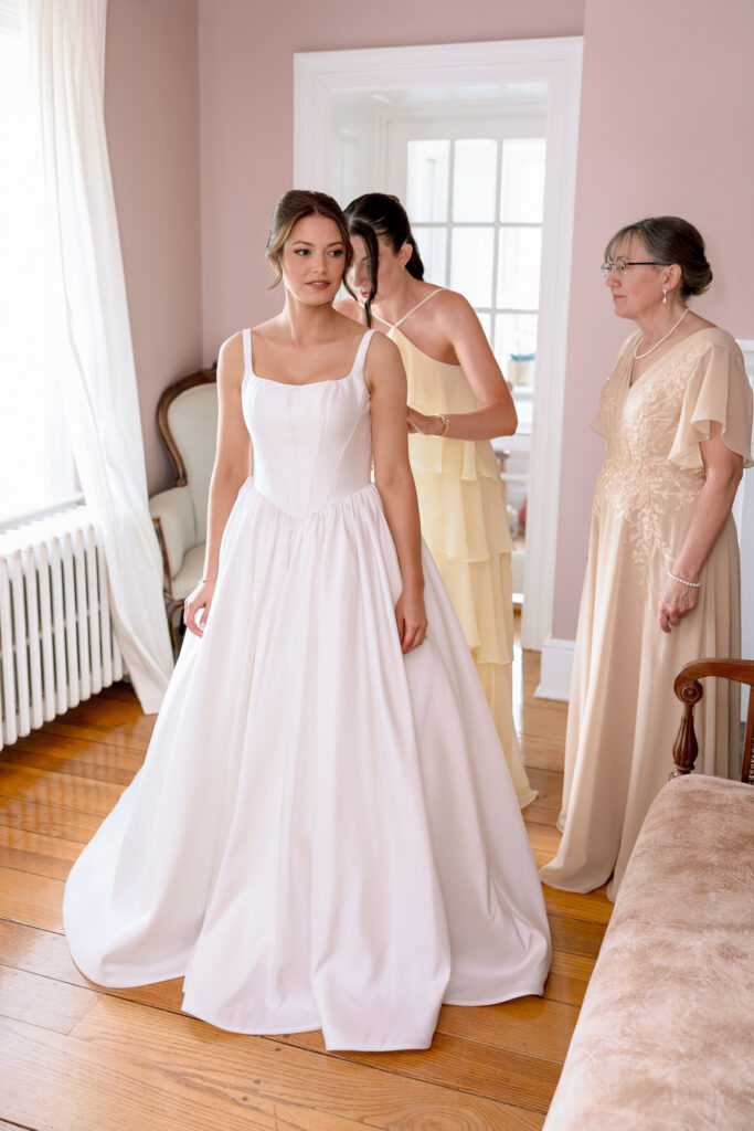 Essence of Australia wedding dress photographed at Tranquility Farm