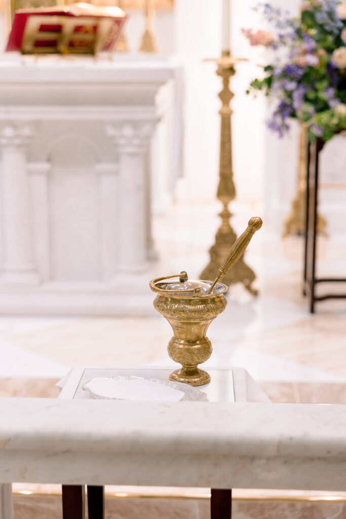 Catholic wedding ceremony at St. Francis de Sales Church in Purcellville Virginia