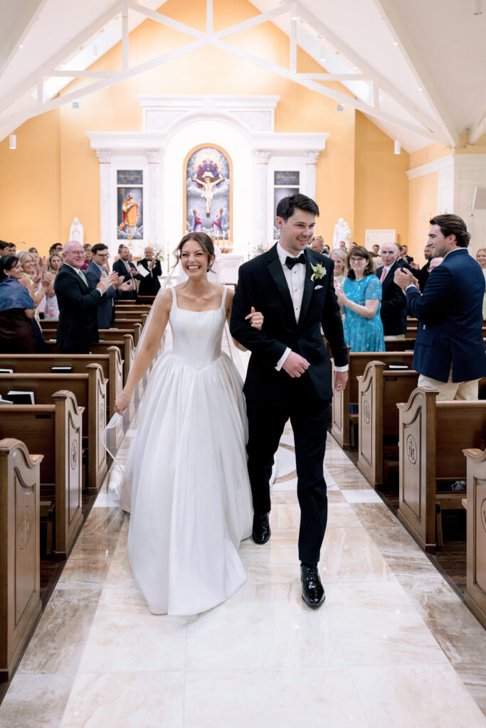 Catholic wedding ceremony at St. Francis de Sales Church in Purcellville Virginia